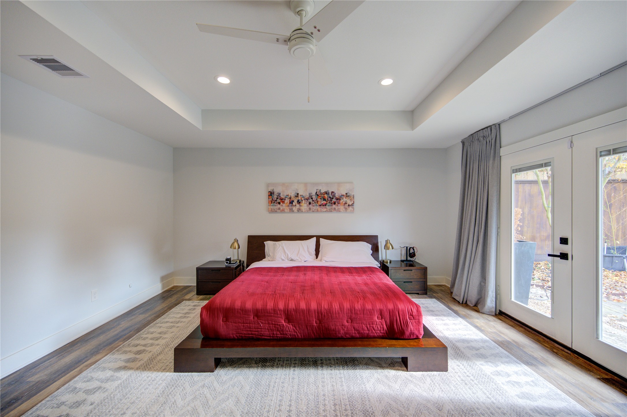 1215 Bethlehem Street Houston, TX 77018 - Photo 14 of 42 a bedroom with a bed and a night stand