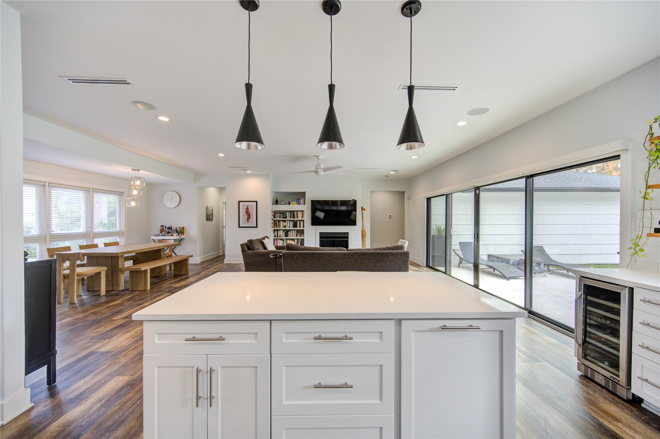 1215 Bethlehem Street Houston, TX 77018 - Photo 9 of 42 a kitchen with a stove and a wooden floor