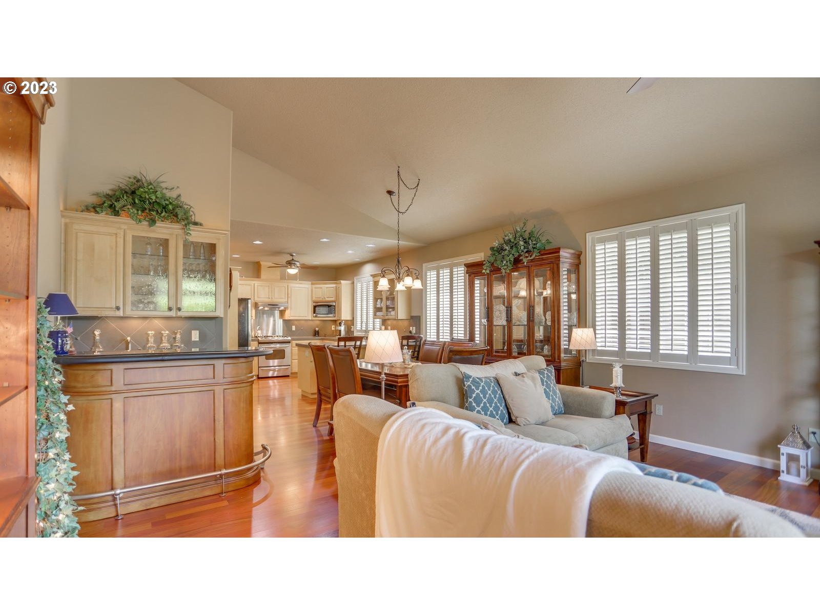 3919 Southeast 31st Street Gresham, OR 97080 - Photo 15 of 26 a living room with furniture and a kitchen