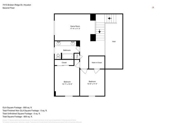 $2,295 | 7415 Broken Ridge Drive, Houston, TX 77095