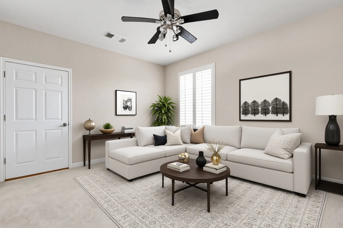 7109 Via Correto Drive Austin, TX 78749 - Photo 29 of 40 a living room with furniture and a large window