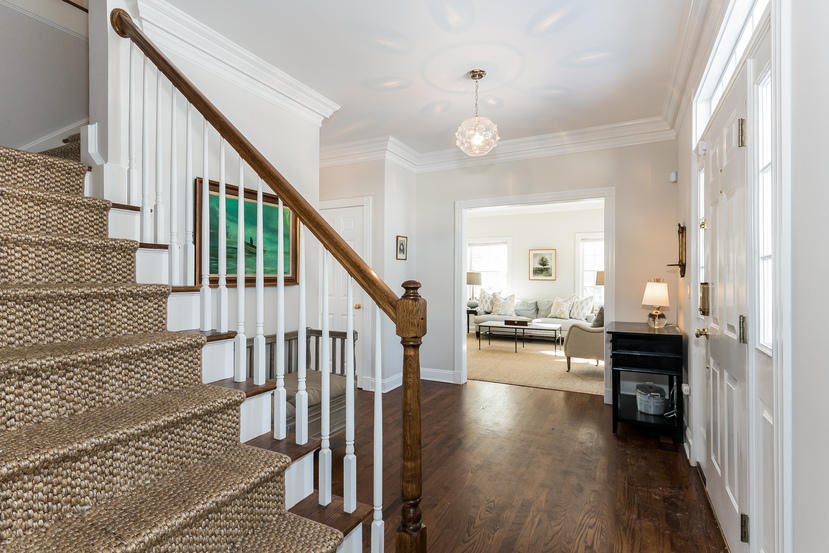 11 Revere Road Darien, CT 06820 - Photo 3 of 35 a view of entryway and hall with wooden floor