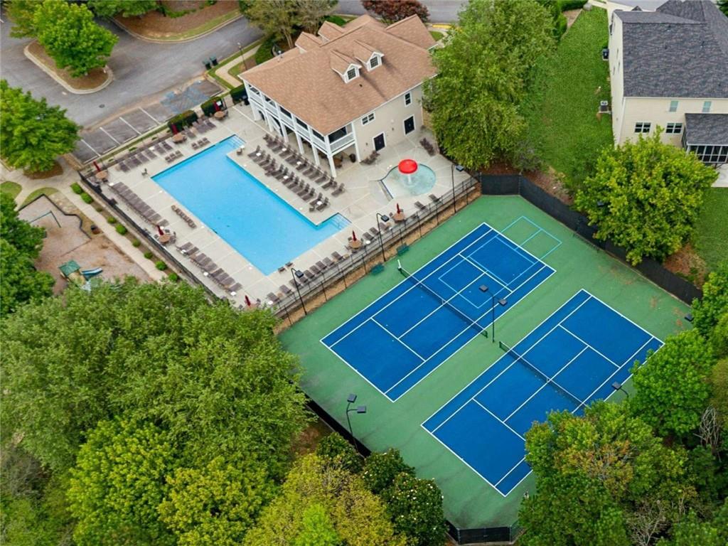 4510 Trailmaster Circle Cumming, GA 30028 - Photo 47 of 49 an aerial view of a house