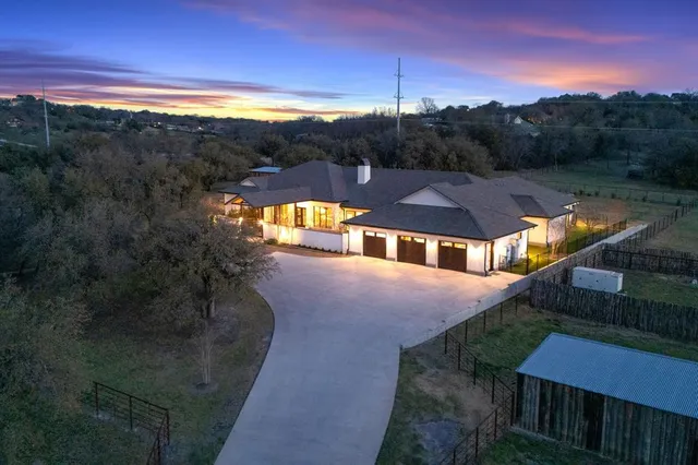 a view of a city from a balcony