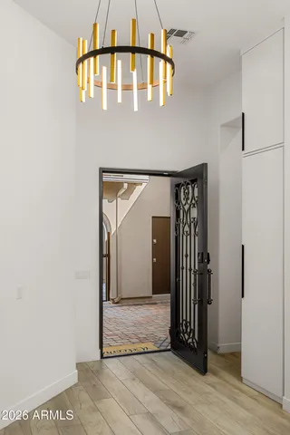 a view of an entrance of the house