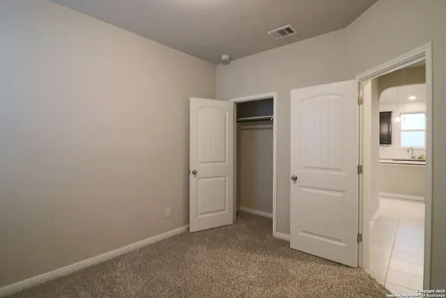 a close view of closet