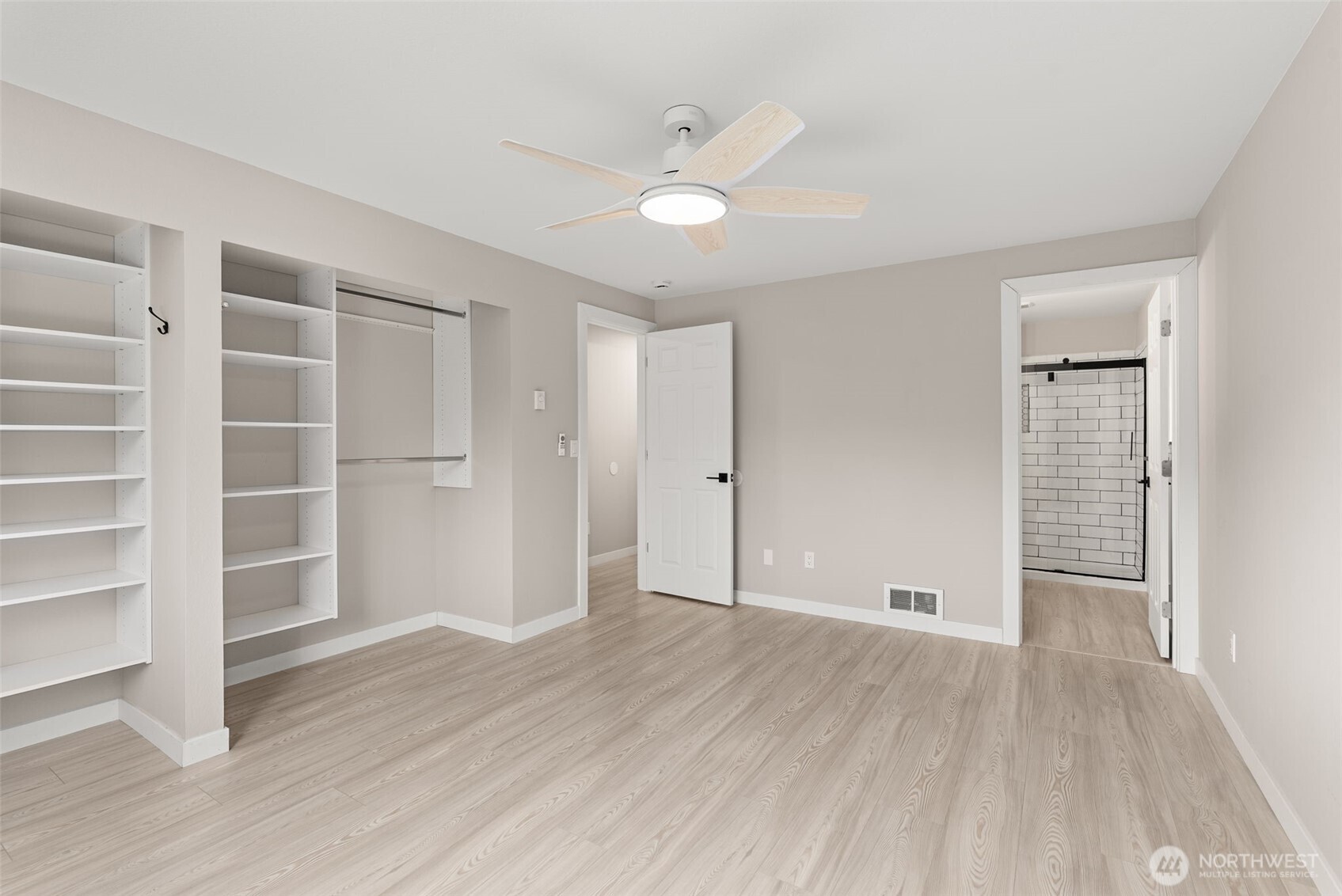 269 Elk Creek Road Raymond, WA 98577 - Photo 12 of 38 wooden floor in an empty room with a window