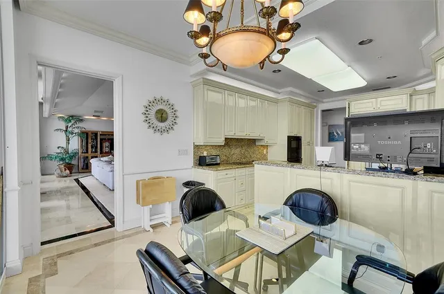 a balcony with furniture and city view