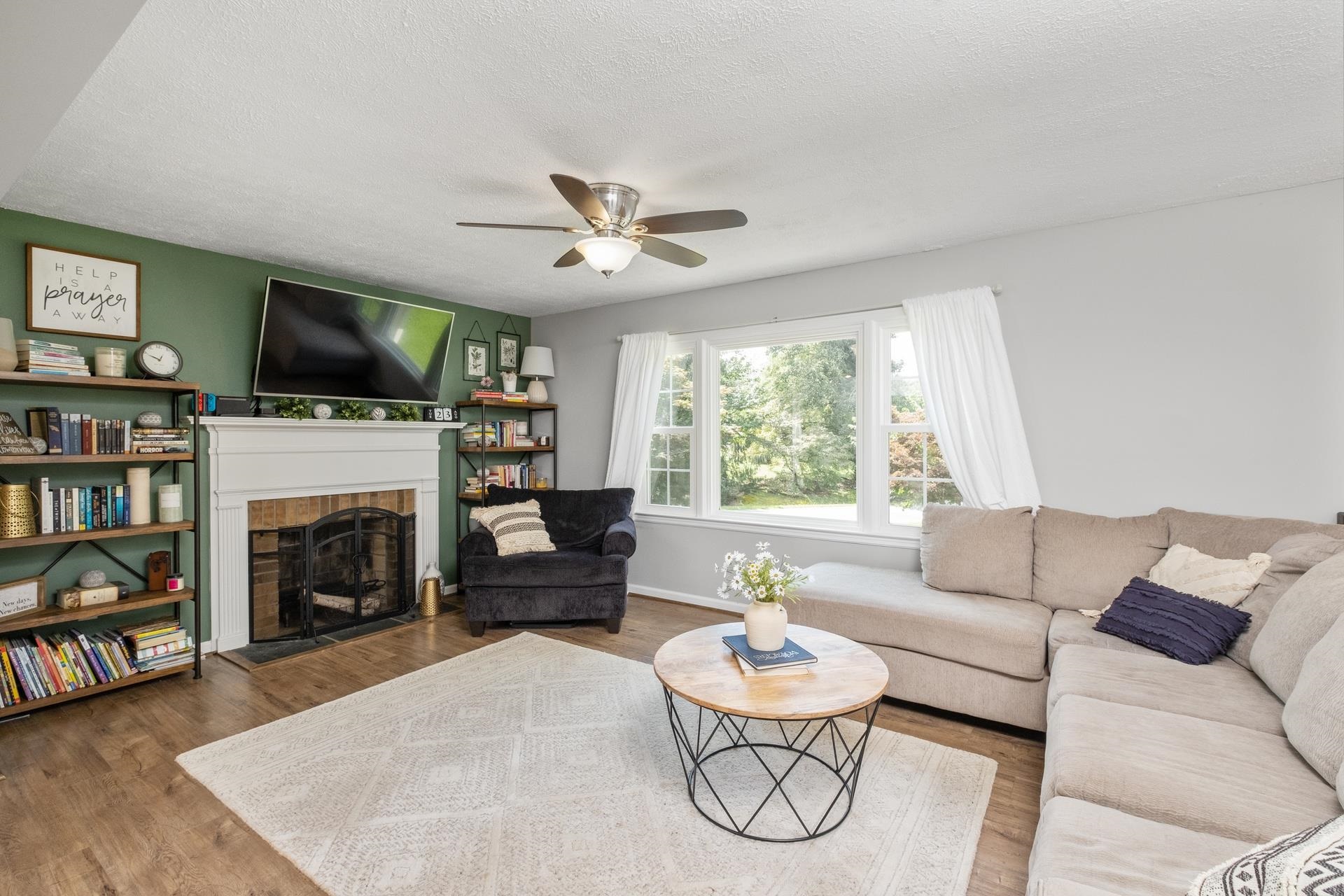 50 Valley Road Ruckersville, VA 22968 - Photo 6 of 39 a living room with furniture fireplace and flat screen tv