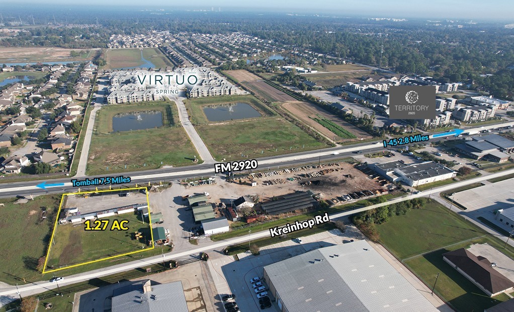 4131 Farm To Market 2920 Spring, TX 77388 - Photo 2 of 4 an aerial view of a residential building with an outdoor space