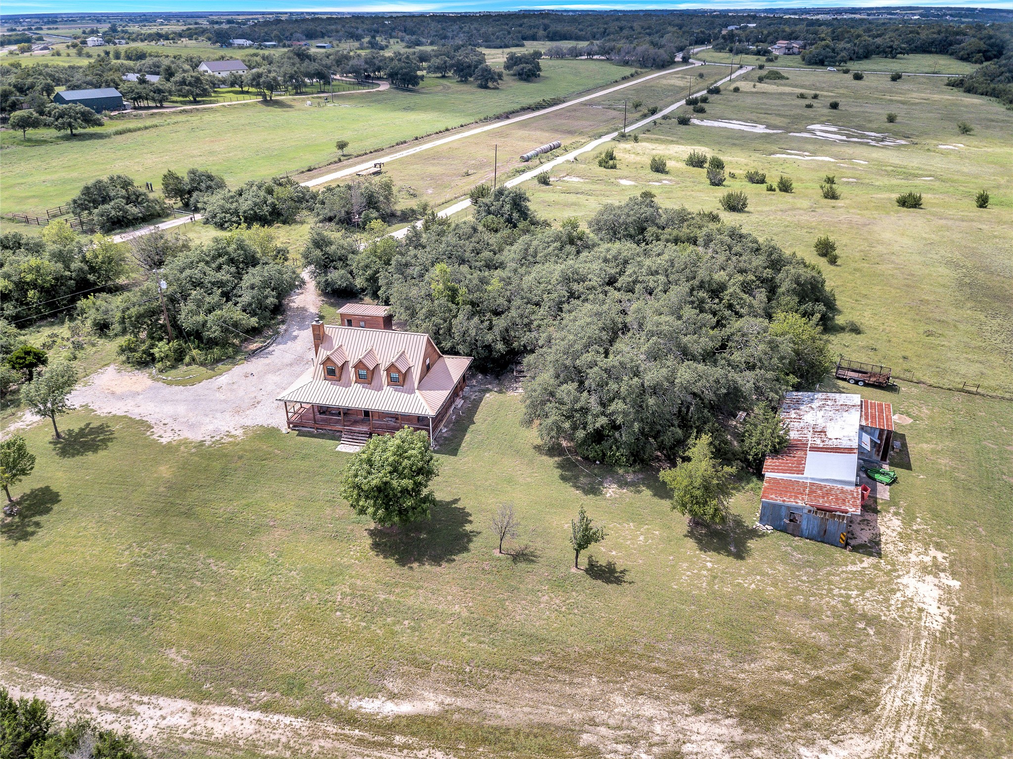 2581 County Road 156 Georgetown, TX 78626 - Photo 27 of 29 an aerial view of a house with a lake view