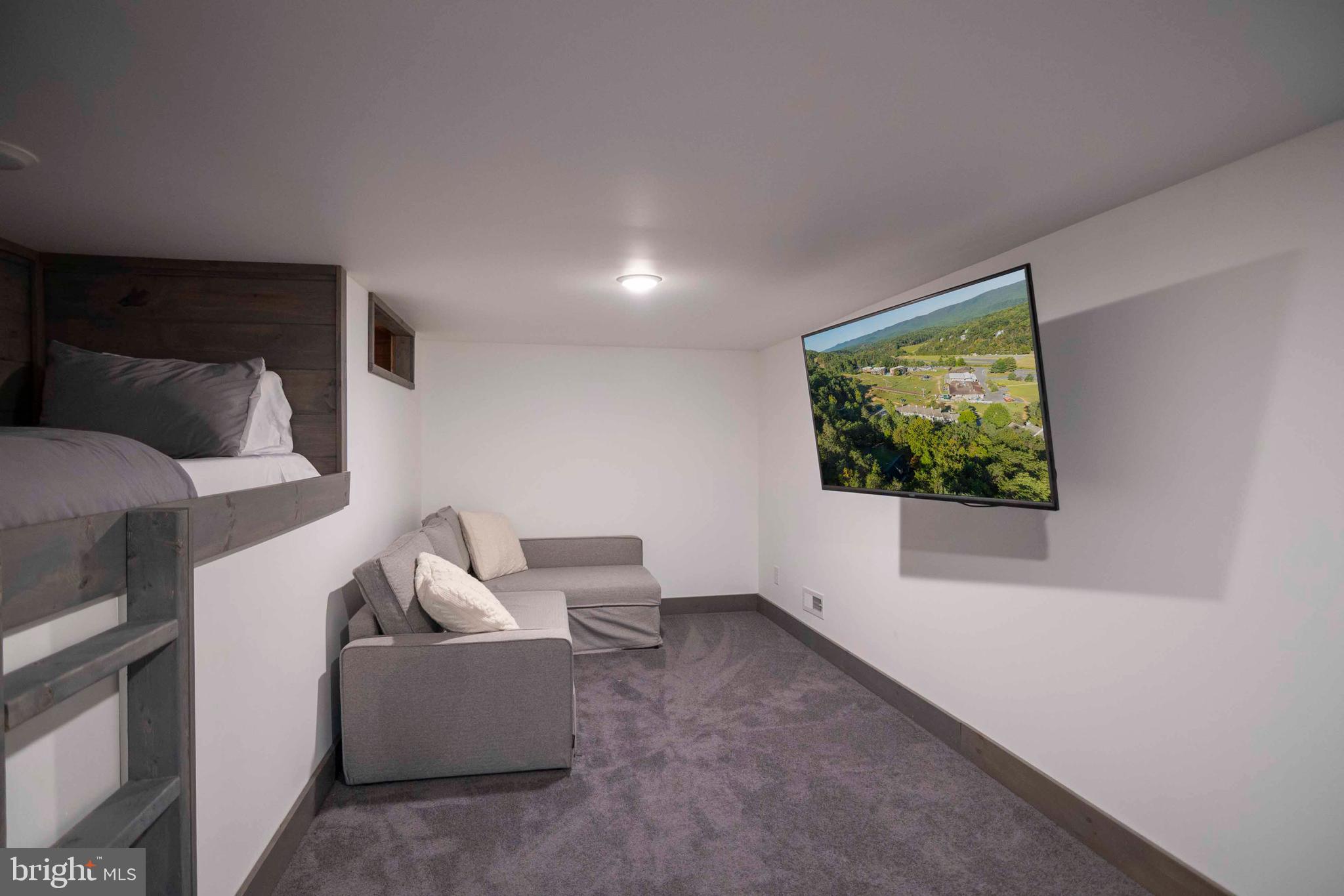 125 Fritzel Way Basye, VA 22842 - Photo 55 of 72 a living room with furniture and a flat screen tv