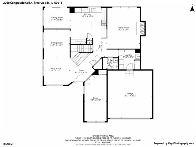 $789,000 | 2260 Congressional Lane, Riverwoods, IL 60015