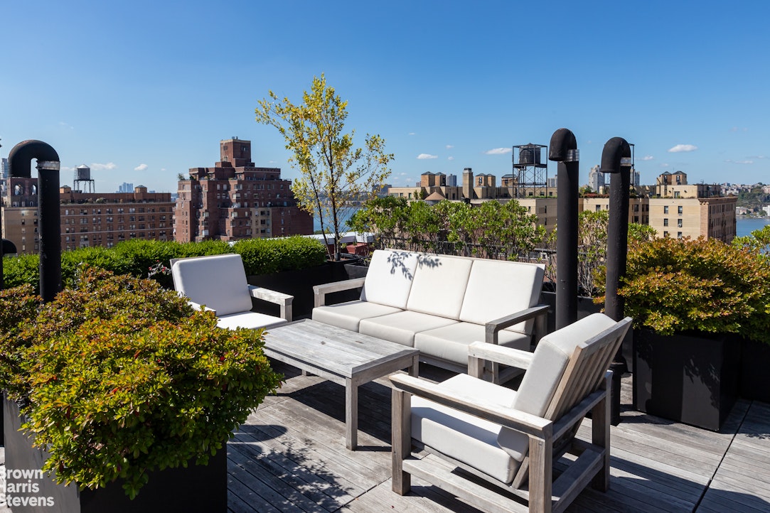 505 West End Avenue, Unit 4D Manhattan, NY 10024 - Photo 12 of 17 a view of a terrace with furniture and a potted plants