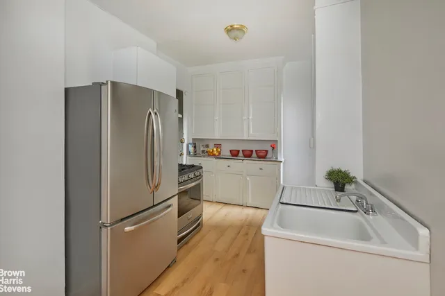 a view of a room that has a window in it