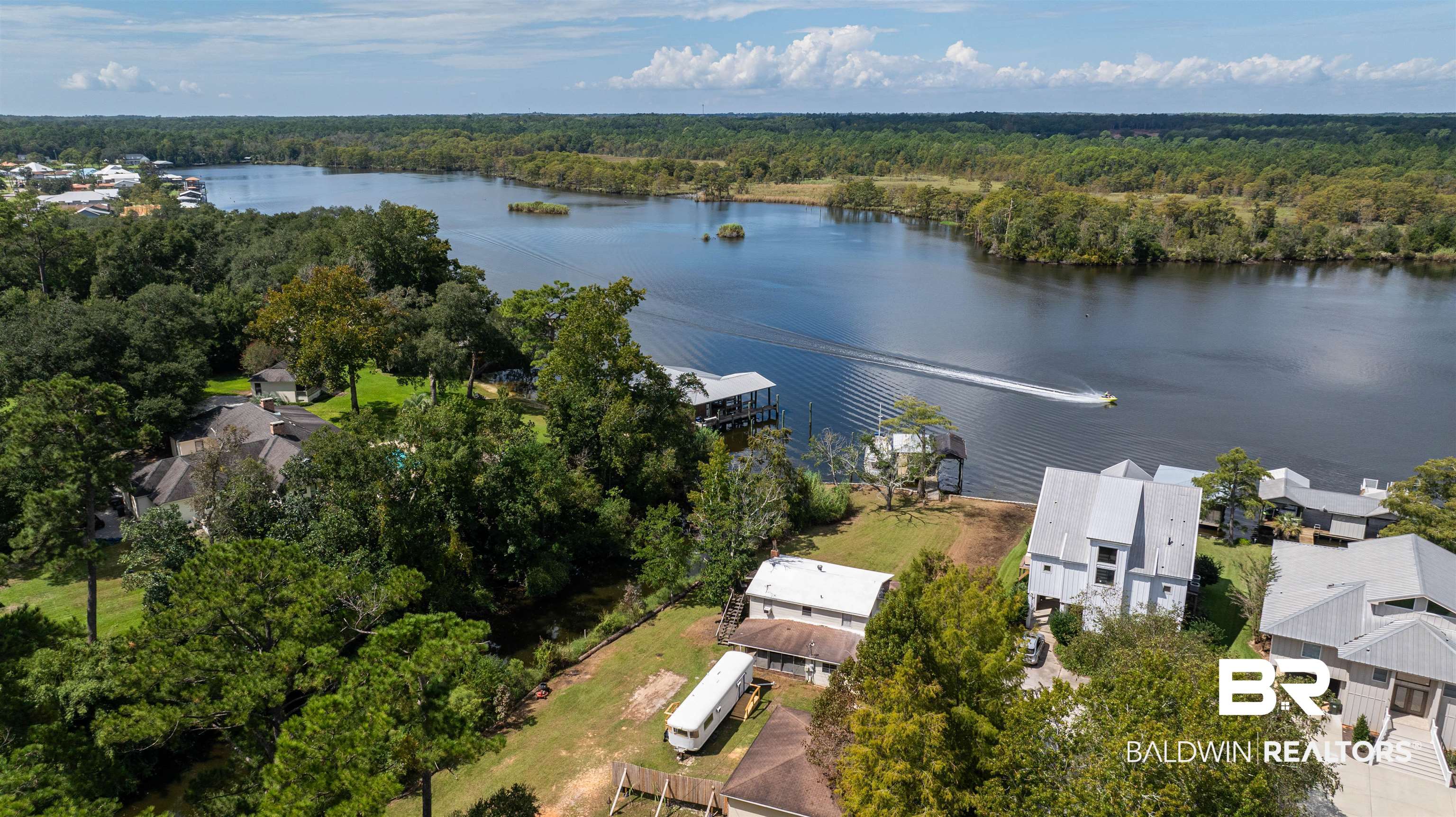 14247 Riverside Drive Foley, AL 36535 - Photo 15 of 21 Birds eye view of property with a water view