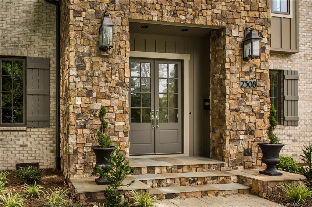 a front view of a building