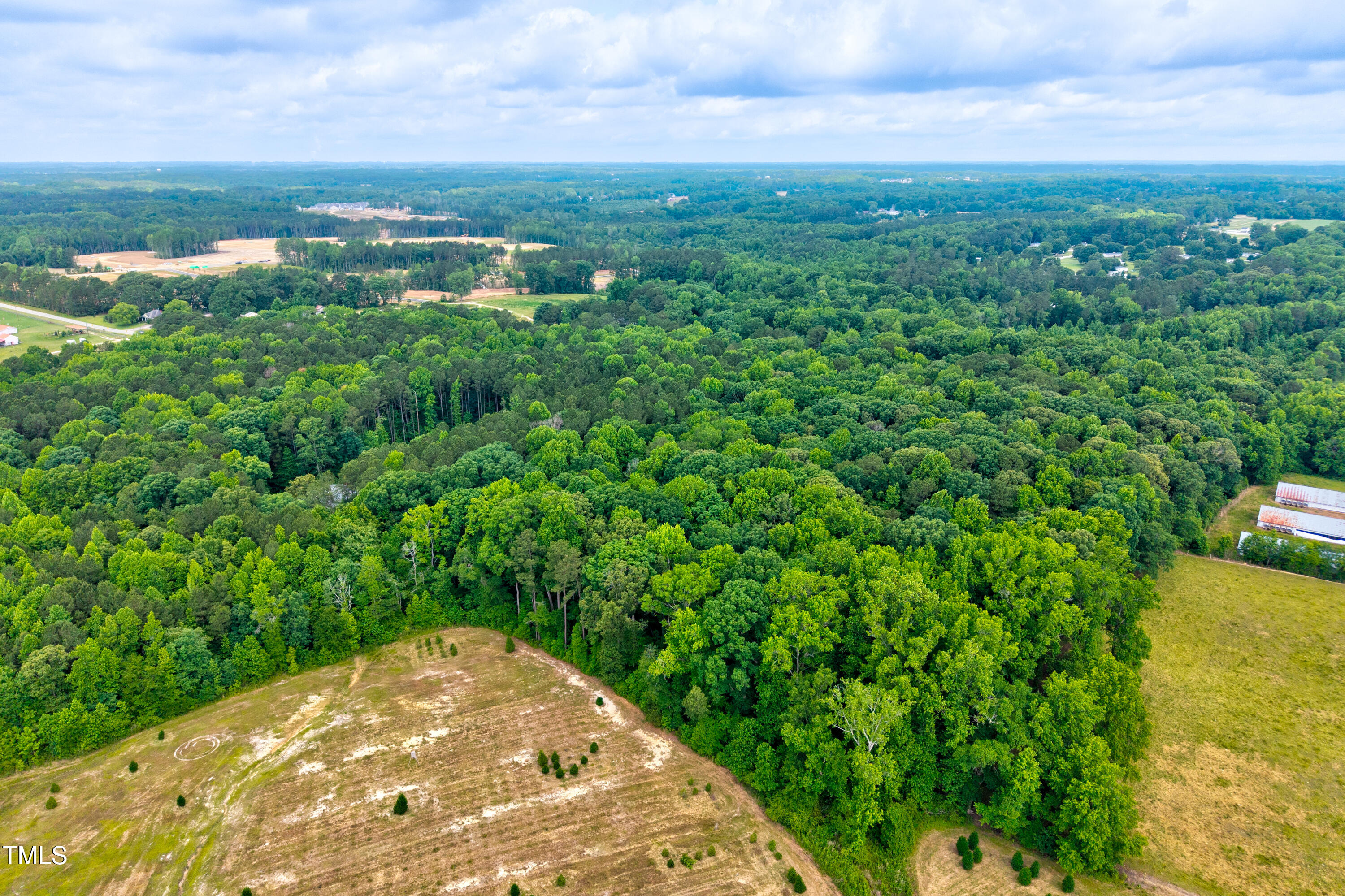 9212 Four Sisters Lane Willow Spring, NC 27592 - Photo 5 of 8 an aerial view of residential houses with outdoor space and trees
