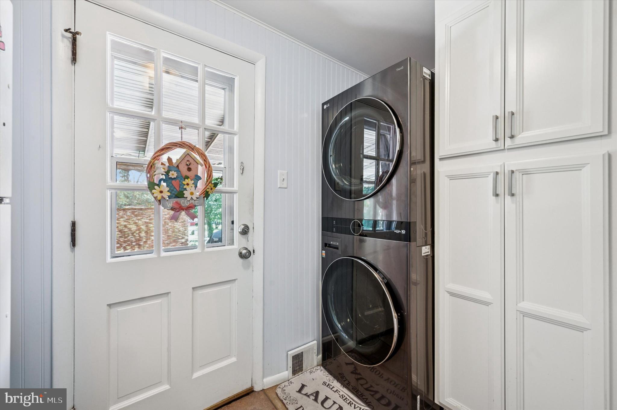 1007 Glen Road Wallingford, PA 19086 - Photo 24 of 50 a view of storage and utility room with washer and dryer