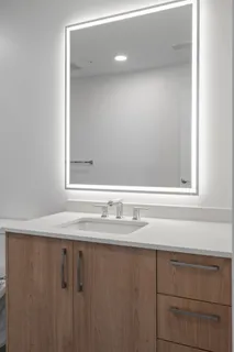 a close view of bathroom sink