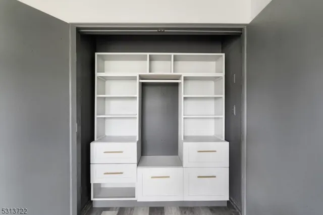 a close view of closet