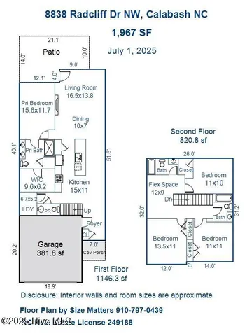 $349,500 | 8838 Radcliff Drive Northwest, Calabash, NC 28467