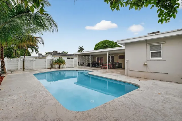 a view of outdoor space yard and swimming pool
