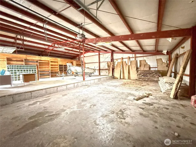 a view of a bike garage