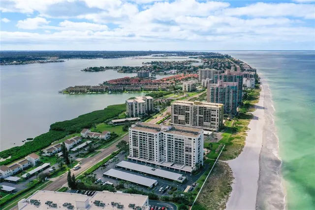 a view of a city with tall buildings