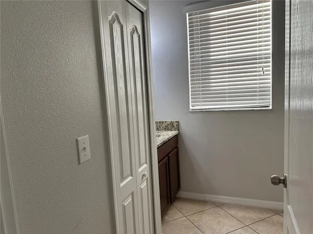 a view of an entryway with a window