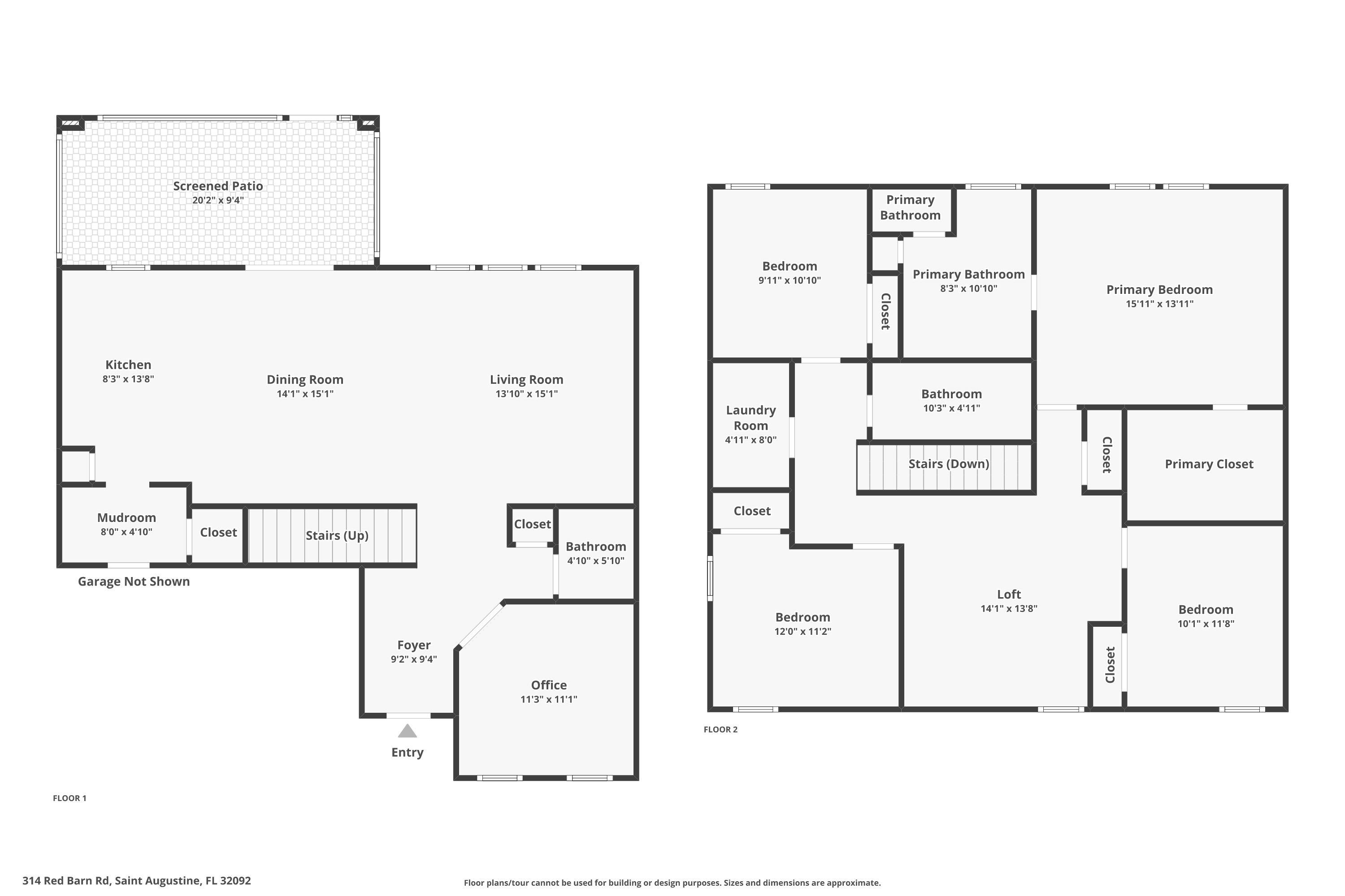 314 Red Barn Road St. Augustine, FL 32092 - Photo 43 of 45 a picture of a floor plan