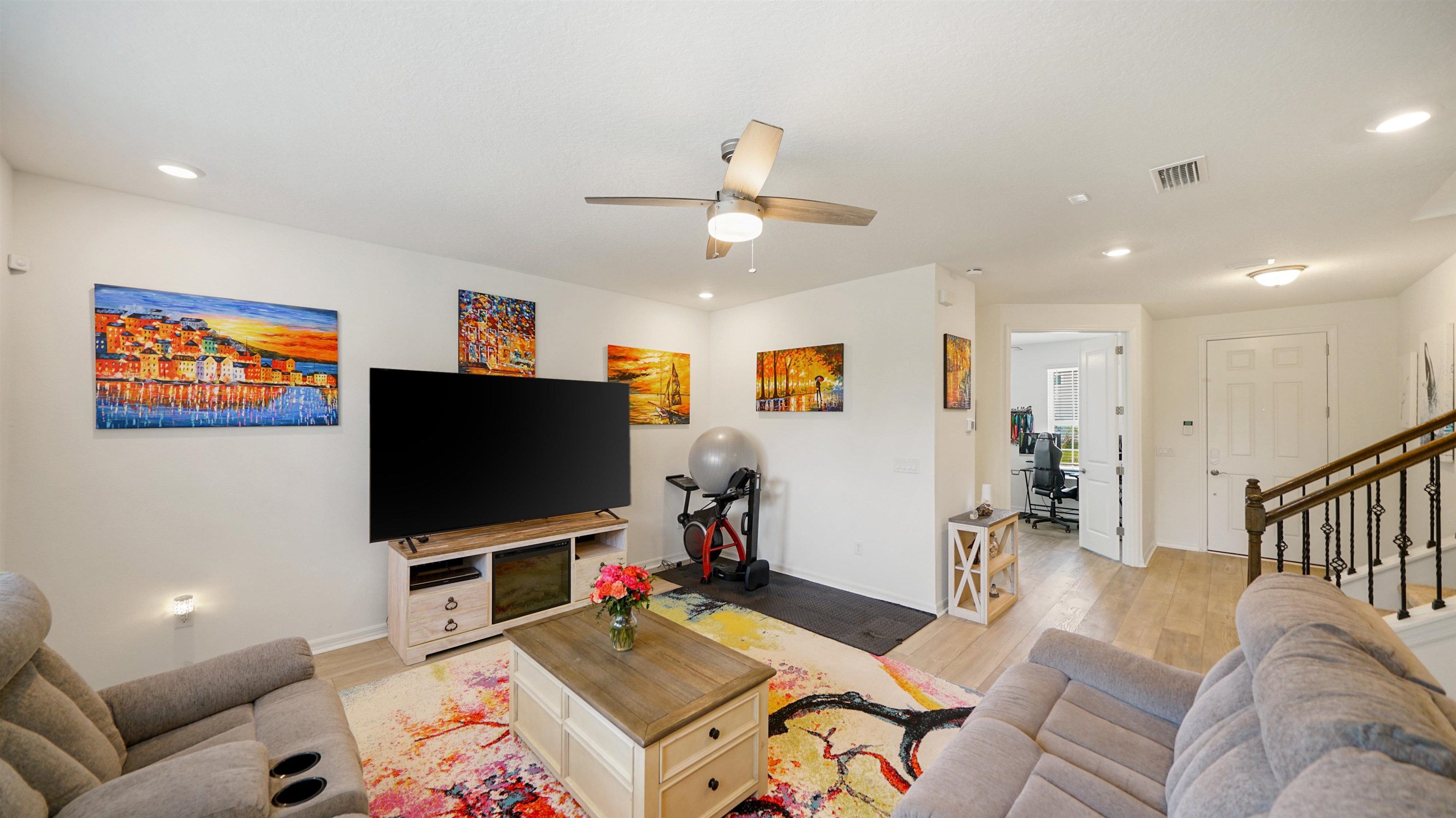 314 Red Barn Road St. Augustine, FL 32092 - Photo 7 of 45 a living room with furniture and a flat screen tv