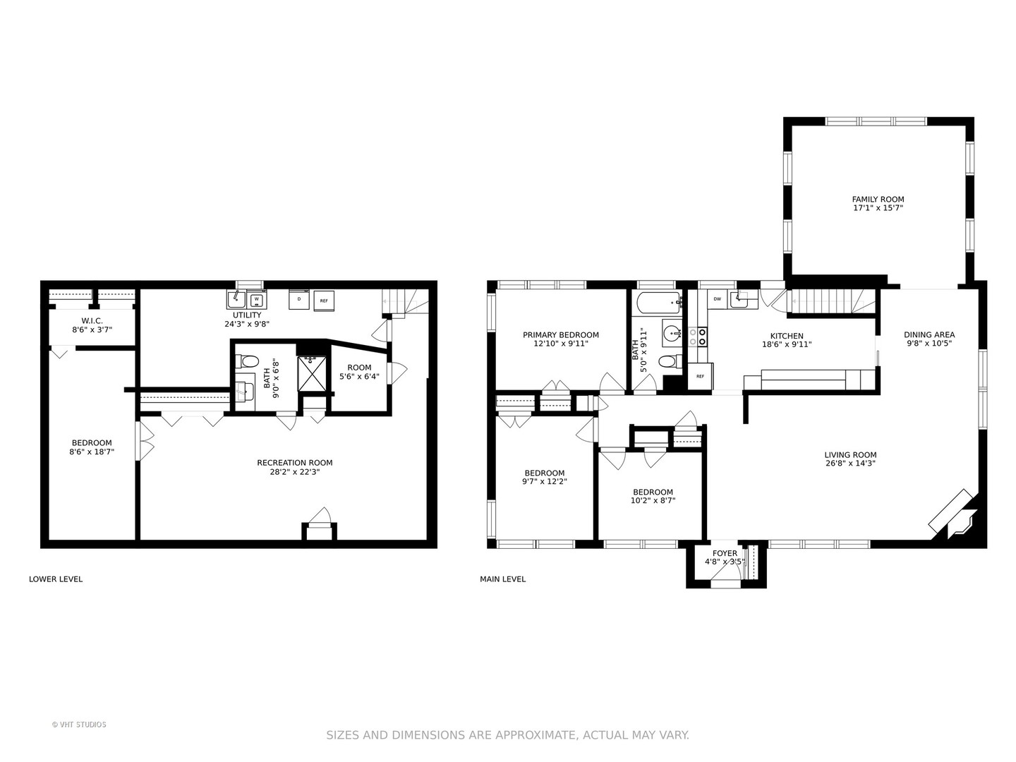 911 Dell Road Northbrook, IL 60062 - Photo 15 of 17 a picture of a floor plan