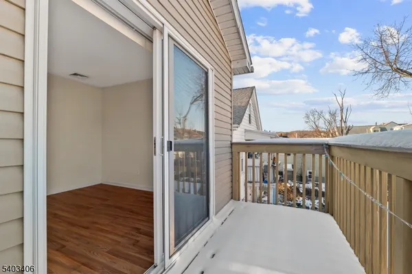 a view of a balcony