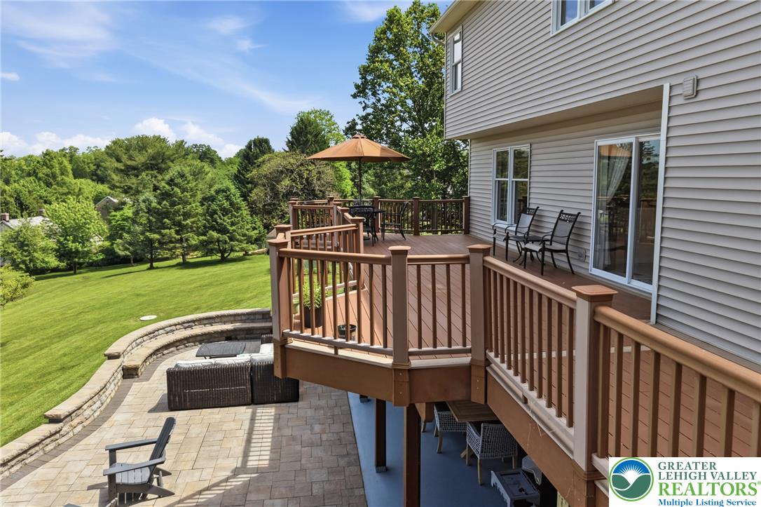 115 West Butternut Road Hellertown, PA 18055 - Photo 82 of 97 An inviting multi-level deck offers generous space for outdoor relaxation and entertaining.
