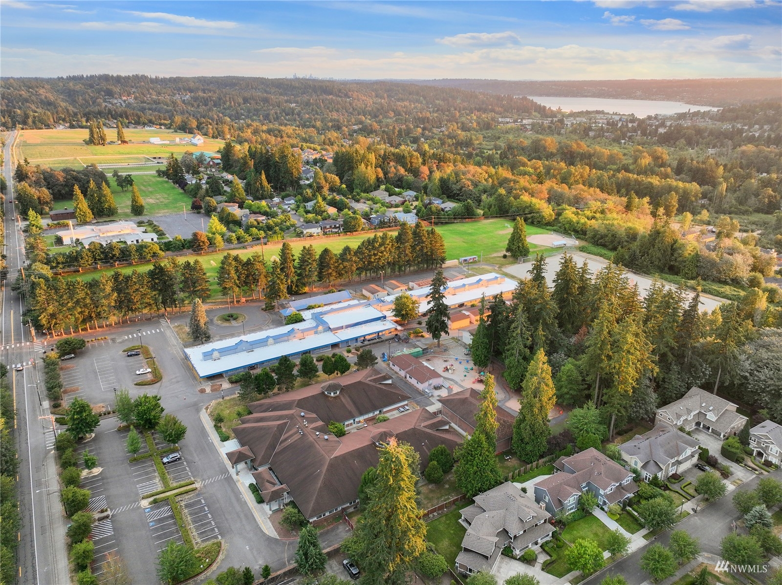 8539 Northeast 202nd Way Bothell, WA 98011 - Photo 31 of 31 an aerial view of residential building with outdoor space