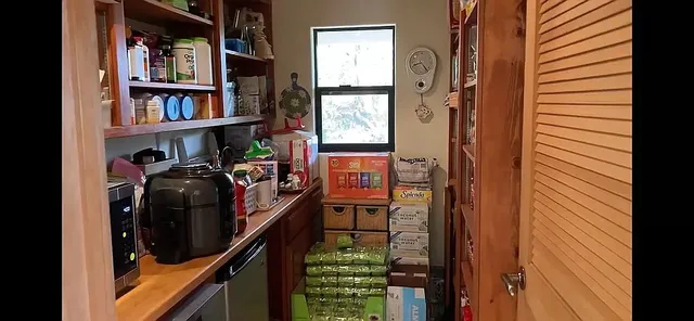 a view of an entryway with a stairs