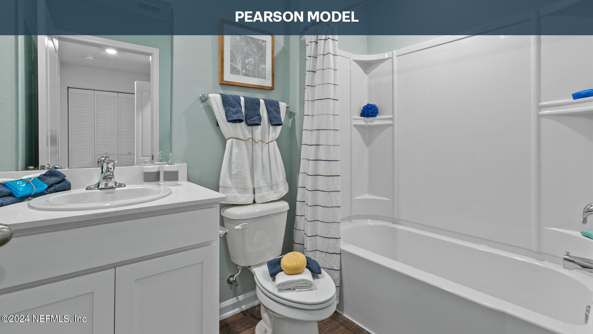 1484 Jeremiah Street Middleburg, FL 32068 - Photo 26 of 39 a bathroom with a sink toilet and shower