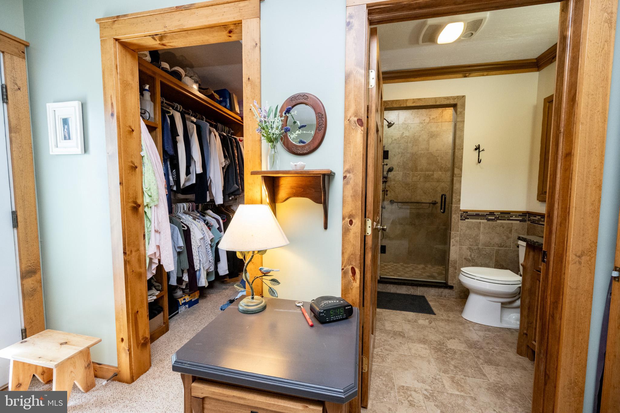 328 Stool Rock Road Oakland, MD 21550 - Photo 61 of 123 a bathroom with a toilet a sink and a mirror