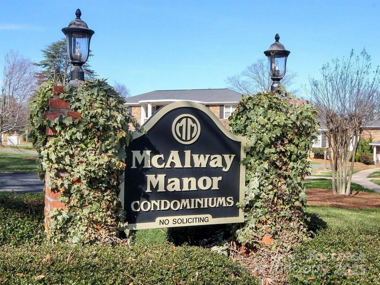 a view of a sign board