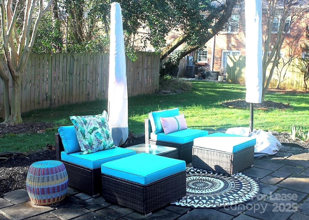 858 McAlway Road, Unit A Charlotte, NC 28211 - Photo 4 of 20 a view of yard with patio and outdoor seating