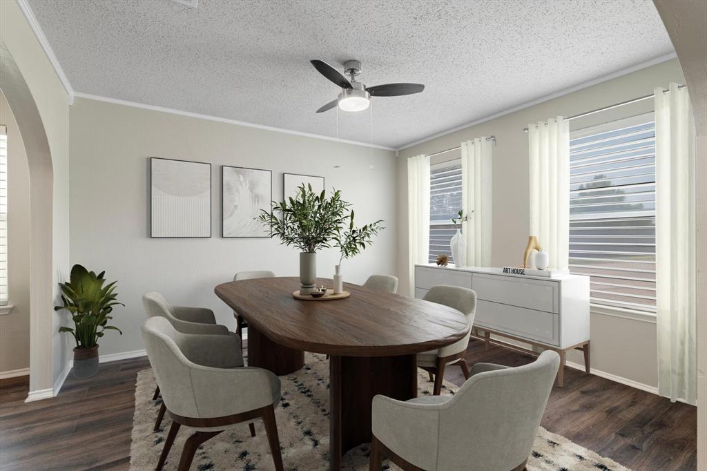 1448 Ridgecrest Drive Little Elm, TX 75068 - Photo 6 of 29 a dining room with furniture and window