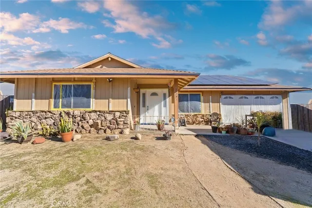 a front view of a house