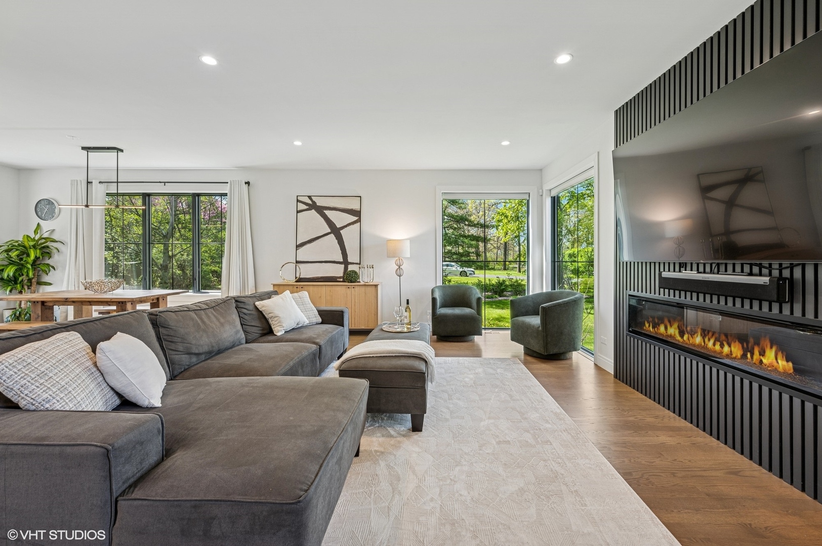 1933 Ridgewood Lane West Glenview, IL 60025 - Photo 12 of 42 a living room with furniture and a large window