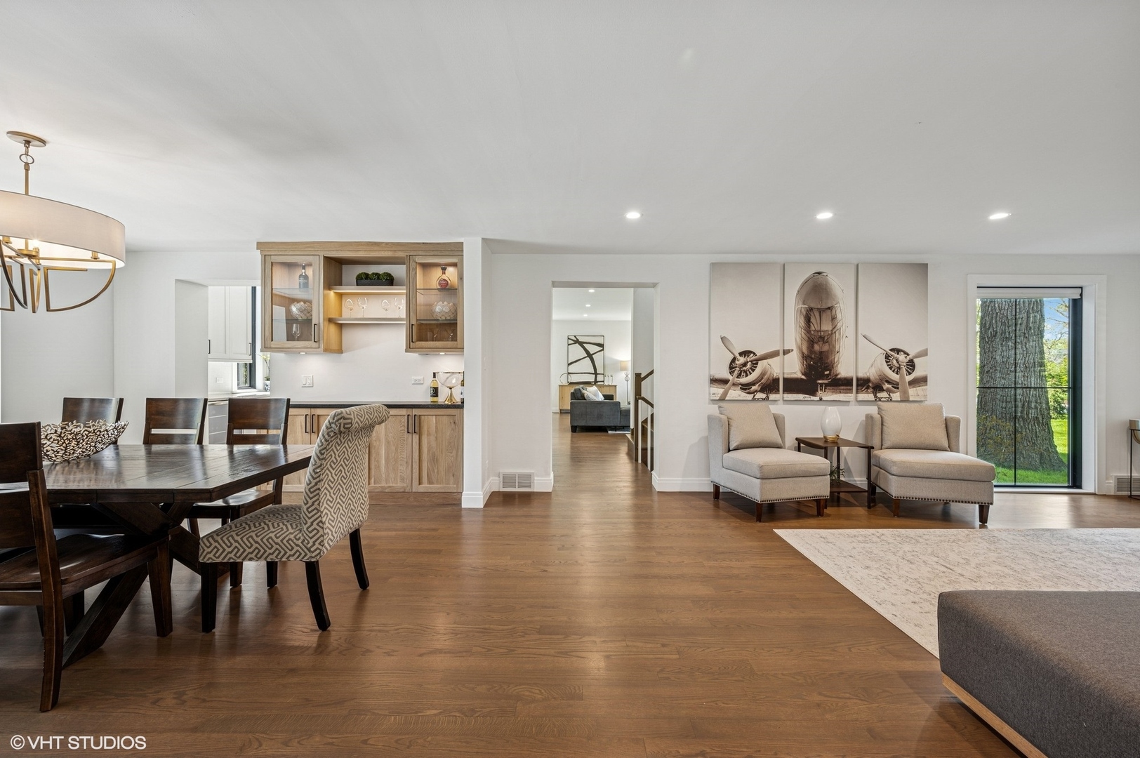1933 Ridgewood Lane West Glenview, IL 60025 - Photo 15 of 42 a living room with furniture and wooden floor
