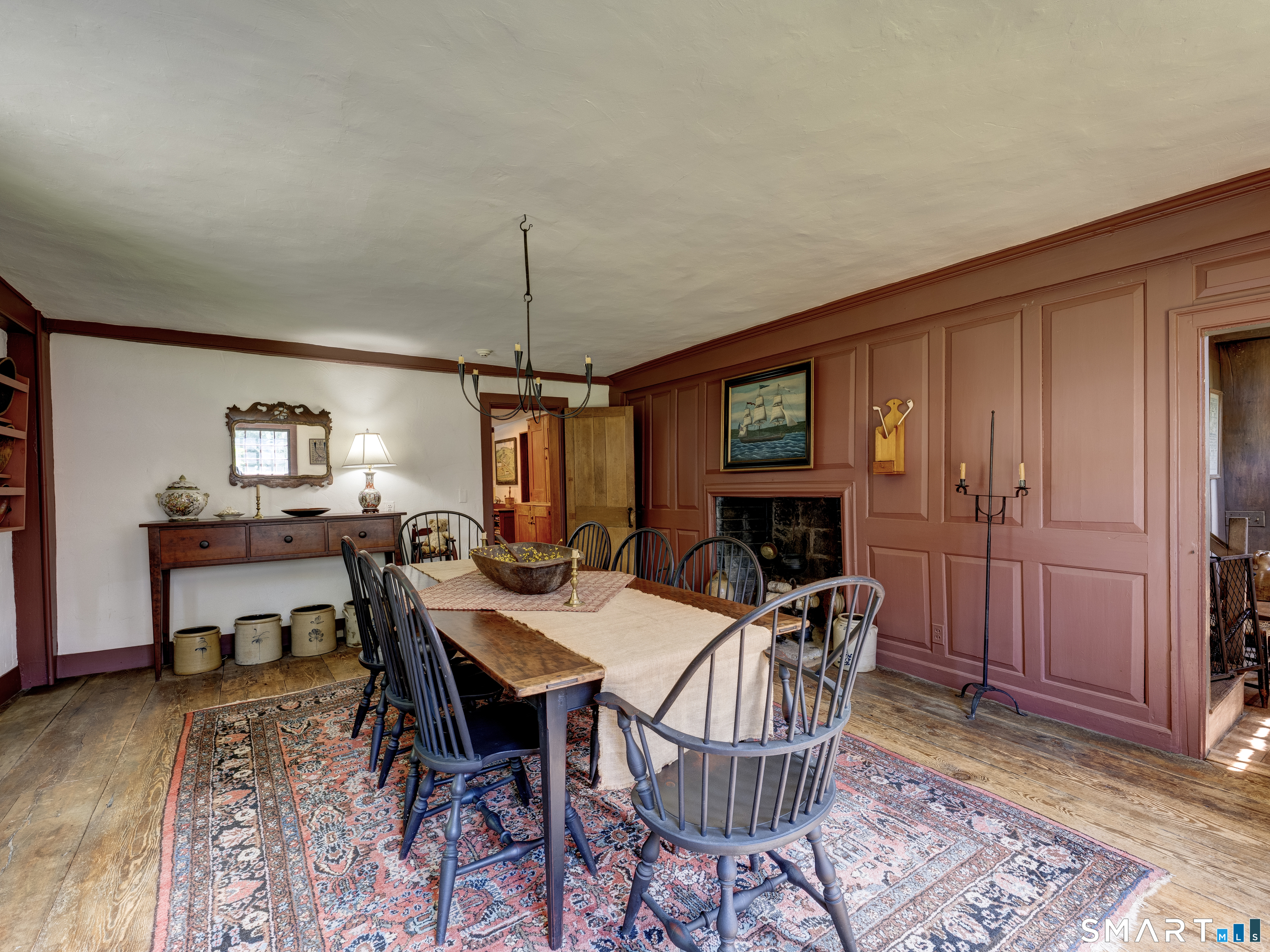 64 Haddam Quarter Road Durham, CT 06422 - Photo 17 of 40 Elegant raised paneling & feather edge board grace every part of this home.