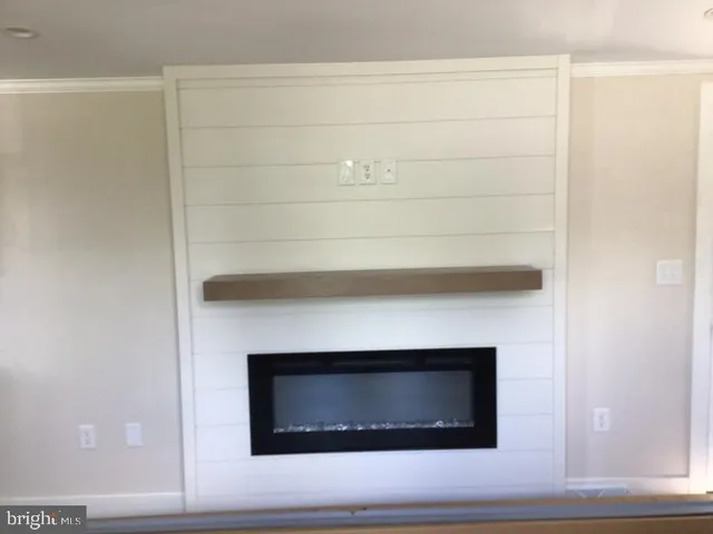 a fireplace