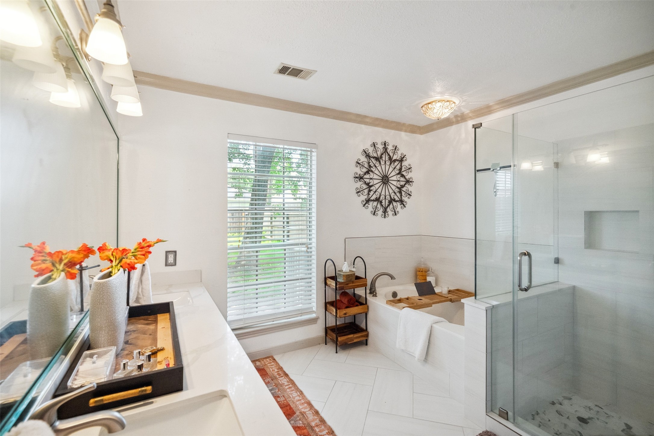 20407 Weald Way Street Spring, TX 77388 - Photo 18 of 31 a living room with furniture and a flat screen tv
