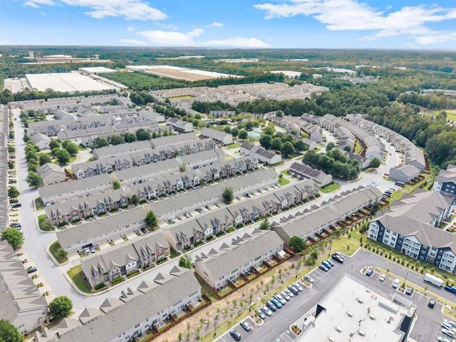 a view of a city with an ocean