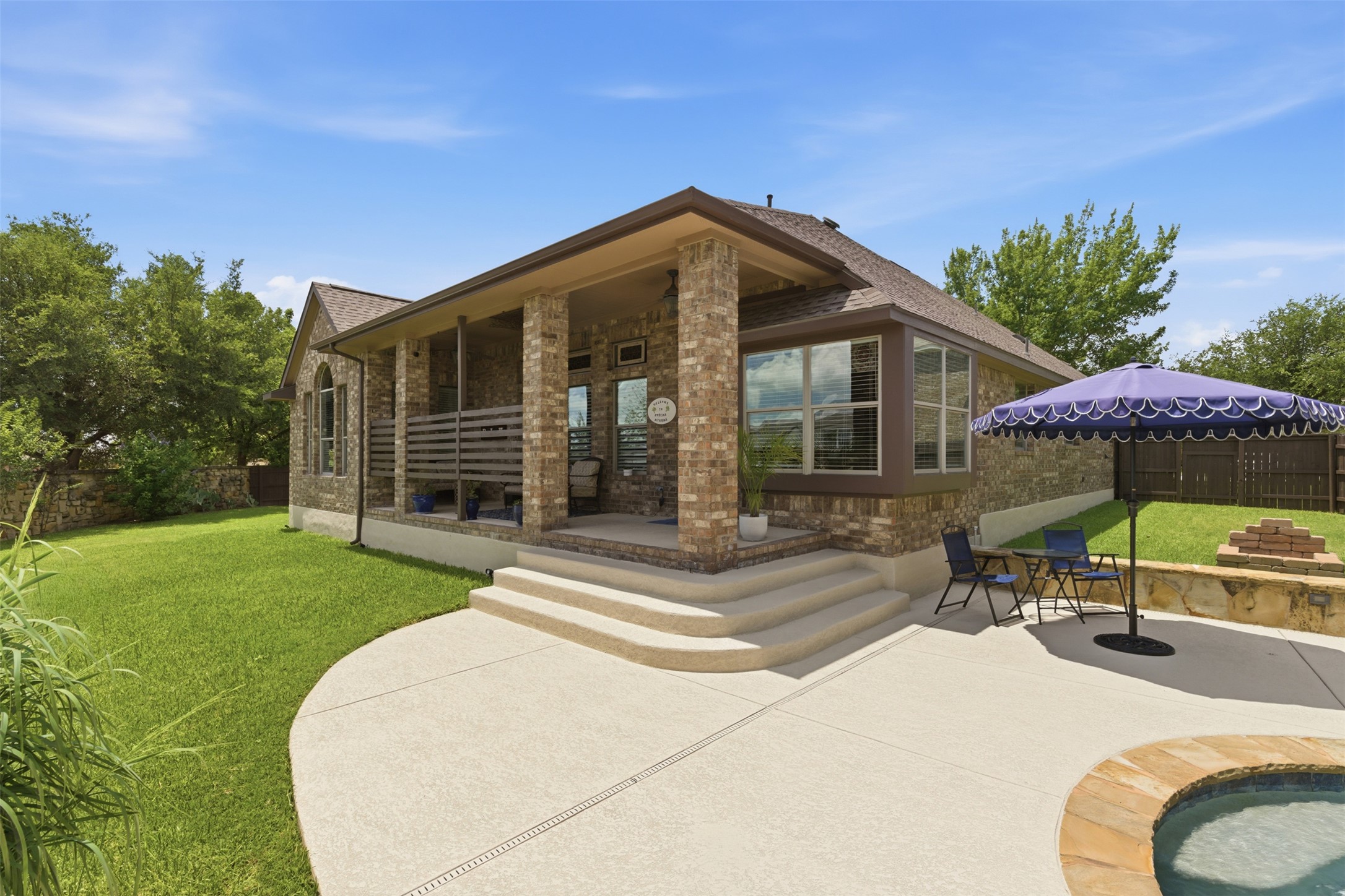 2568 Santa Barbara Loop Round Rock, TX 78665 - Photo 22 of 34 a view of a house with backyard porch and sitting area
